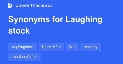 brokering synonym|laughingstock synonyms.